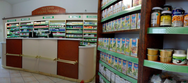 lékárna Jevíčko vnitřní pohled